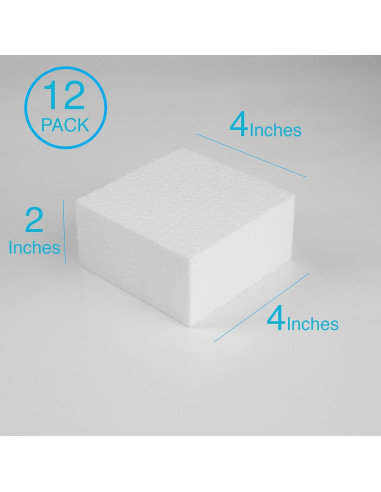 Bloques de Espuma Dura Silverlake 12 Piezas 10x10x5 cm