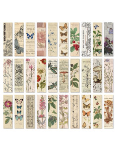 30 Marcadores Vintage Genérico de Cartón para Lectores