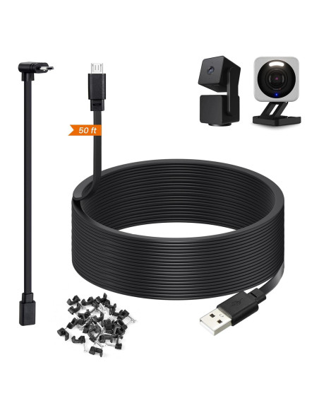 Cable de Alimentación de 15m Weishan para Cámaras Wyze