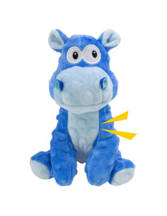 Juguete de Perro de Peluche Squeaky Hipopótamo Azul 15.5cm