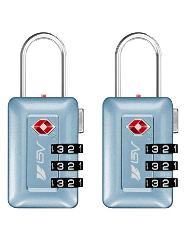Candado de Viaje BV Aceptado por TSA - Combinación 2 Paquete Azul