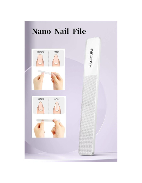 Juego de Manicura 7 Piezas NEMIBAD Acero Inoxidable Verde