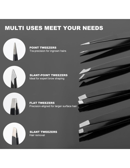 Juego de Pinzas y Cortauñas Adulahi 9 Piezas Estuche Cuero