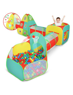 Carpa de Juego Kiddzery 5 Piezas con Piscina de Pelotas