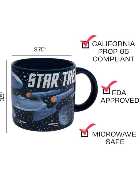 Taza de Cerámica Star Trek La Guilda 14 oz - Regalo Divertido