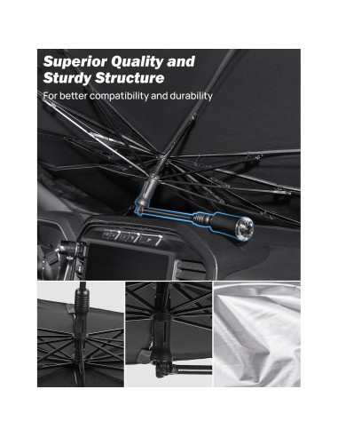 Parasol para Parabrisas JOYTUTUS F150 2015-2024 con Martillo