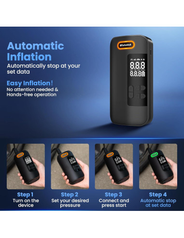 Compresor de Aire Portátil DynaVolt TL-INF001 150 PSI Inalámbrico