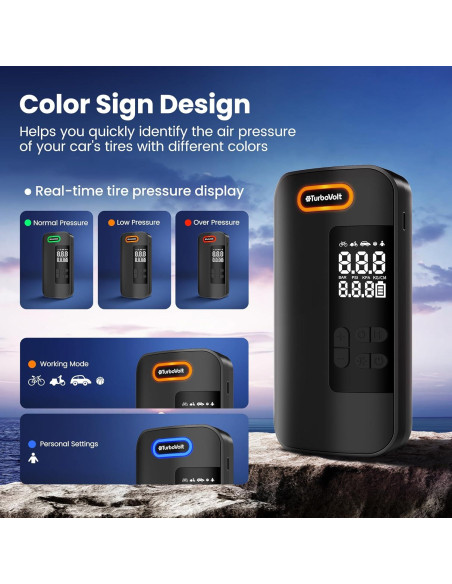 Compresor de Aire Portátil DynaVolt TL-INF001 150 PSI Inalámbrico Compresor de Aire Portátil DynaVolt TL-INF001 150 PSI Inalámbrico