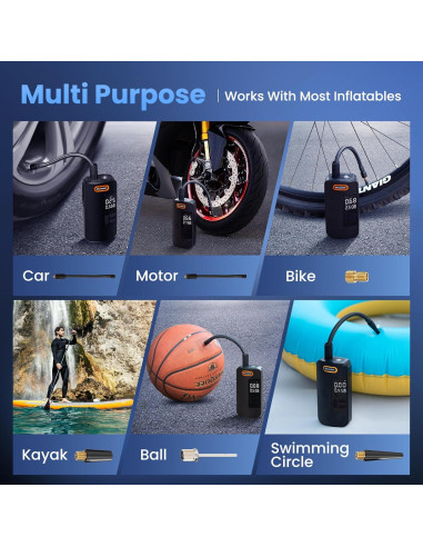 Compresor de Aire Portátil DynaVolt TL-INF001 150 PSI Inalámbrico