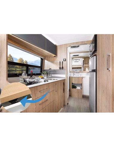 Cierres de Armario RV Gynthias - 4 Pestillos Universales Negros