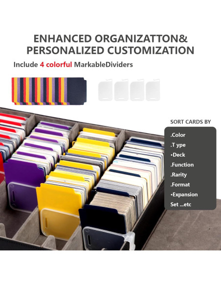 Caja de Almacenamiento de Cartas TONYLAIJIANTAO 3000+ con Divisores Caja de Almacenamiento de Cartas TONYLAIJIANTAO 3000+ con Divisores