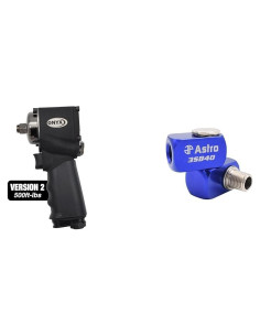 Llave de Impacto Neumática Astro 1/2" 678.9 Nm + Giratorio 3 Vías