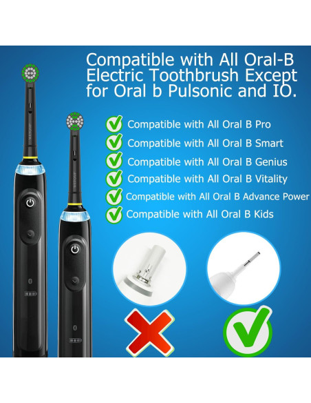 Cabezas de Repuesto Oral B YABEIKANG 16 Piezas + 16 Tapas Cabezas de Repuesto Oral B YABEIKANG 16 Piezas + 16 Tapas