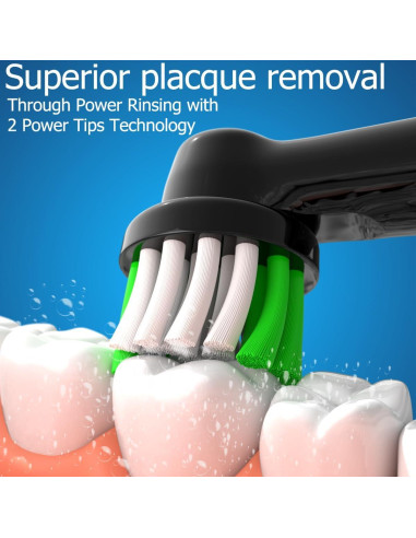 Cabezas de Repuesto Oral B YABEIKANG 16 Piezas + 16 Tapas