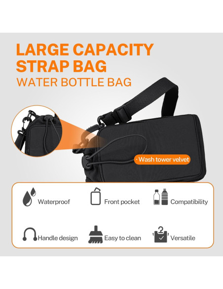 Soporte para Botellas de Agua RELITRK Shb-002 Negro 0.95-1.18L