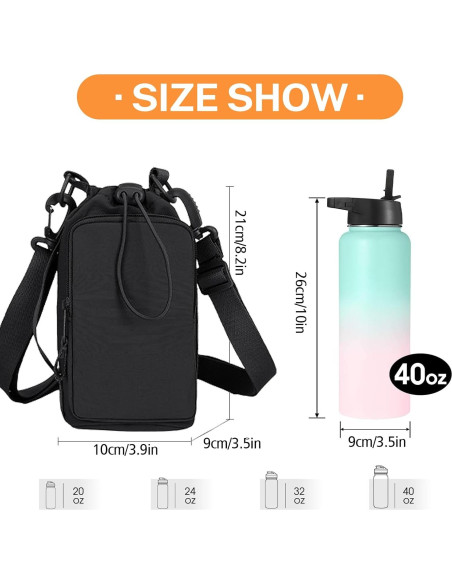 Soporte para Botellas de Agua RELITRK Shb-002 Negro 0.95-1.18L