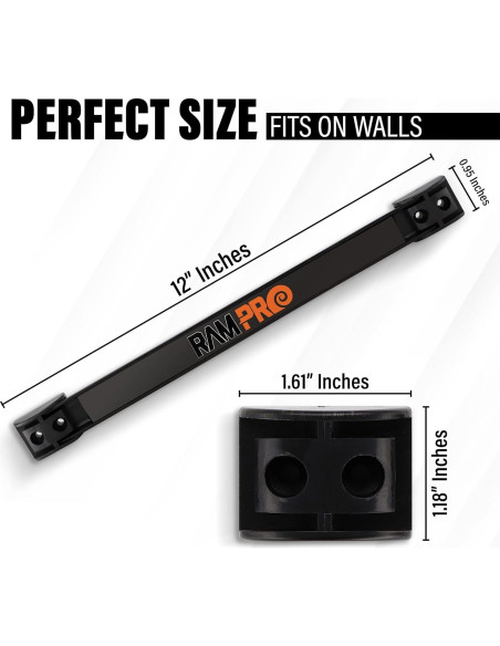 Soporte Magnético para Herramientas RamPro 30 cm - 2 Piezas