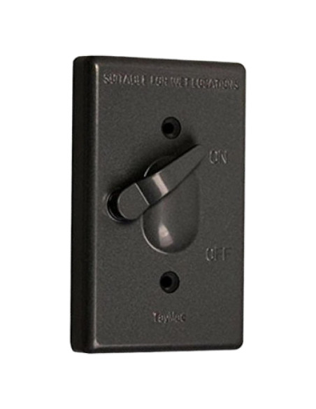 Cubierta a Prueba de Climas TayMac TC100Z 1-Gang Bronce