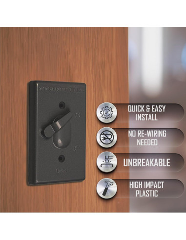 Cubierta a Prueba de Climas TayMac TC100Z 1-Gang Bronce