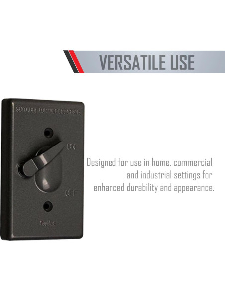 Cubierta a Prueba de Climas TayMac TC100Z 1-Gang Bronce