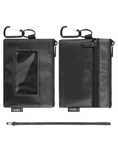 Billetera Slim T.CONTACT con Bloqueo RFID y Ventana ID - Negra