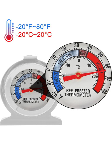Termómetro Mecánico DWEII para Refrigerador y Congelador -30 a 30C