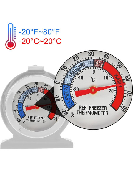 Termómetro Mecánico DWEII para Refrigerador y Congelador -30 a 30C