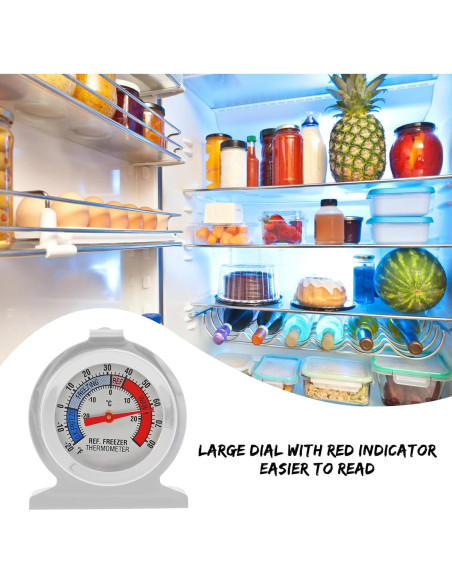 Termómetro Mecánico DWEII para Refrigerador y Congelador -30 a 30C