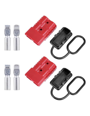 Conector Rápido de Batería MUYI 175A 2-4 Gauge Rojo (2 Piezas)