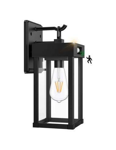 Lámpara Solar de Pared Auzev con Sensor de Movimiento, 3 Modos