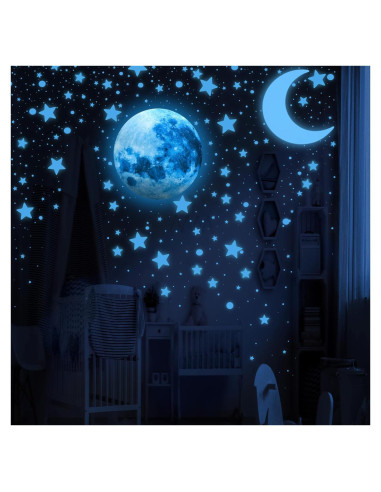 Estrellas Brillantes LUMOSX 1050 Piezas para Techo Azul