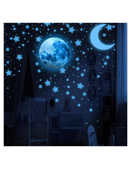 Estrellas Brillantes LUMOSX 1050 Piezas para Techo Azul