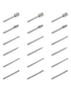 Juego de 30 brocas rotativas de tungsteno EAEDMY 3 mm para bricolaje