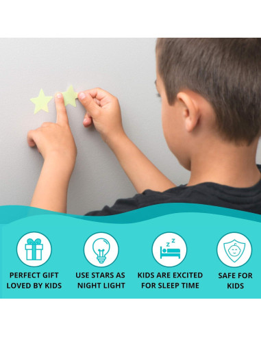 Estrellas Brillantes LUMOSX 1050 Piezas para Techo Azul