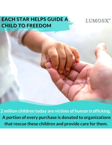 Estrellas Brillantes LUMOSX 1050 Piezas para Techo Azul