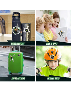 Set de 3 Calcomanías Cat Noir Miraculous - Vinilo para Laptop y Botella 2