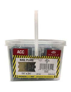 Placas de Clavo Halex 1.27 cm x 6.35 cm - 50 Piezas 2