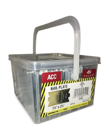 Placas de Clavo Halex 1.27 cm x 6.35 cm - 50 Piezas