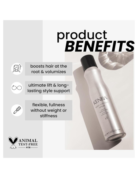 Kenra Spray Elevador de Raíces 13 | Espuma Voluminizadora 227g | Sujeción Media