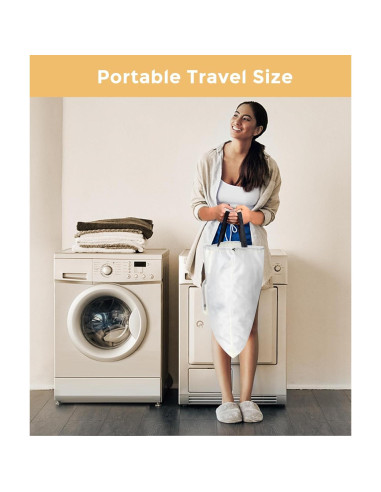 Bolsas de lavandería de viaje Quatish, 2 paquetes, beige