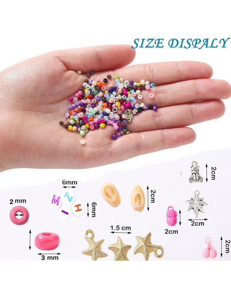 Kit de Perlas de Vidrio YITOHOP 18800 Piezas 3mm DIY Joyería