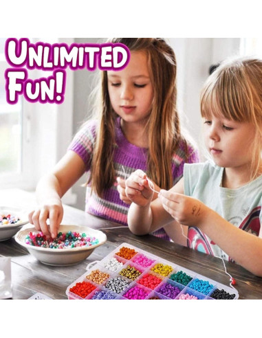 Kit de Perlas de Vidrio YITOHOP 18800 Piezas 3mm DIY Joyería