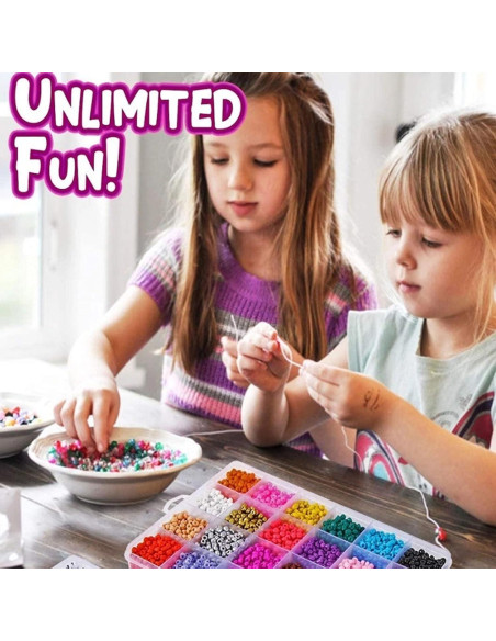 Kit de Perlas de Vidrio YITOHOP 18800 Piezas 3mm DIY Joyería