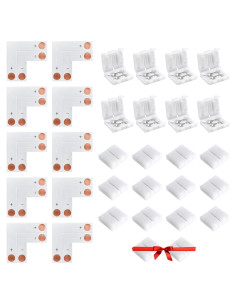 Conectores LED 2 Pines JACKYLED 8mm - 32 Piezas