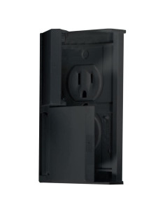 Cubierta Doble Salida Eléctrica RV Designer S907 Negra