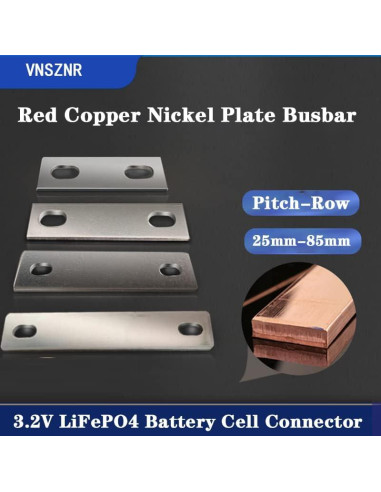 Conector de barras de bus VNSZNR 4PCS 25mm para baterías Lifepo4