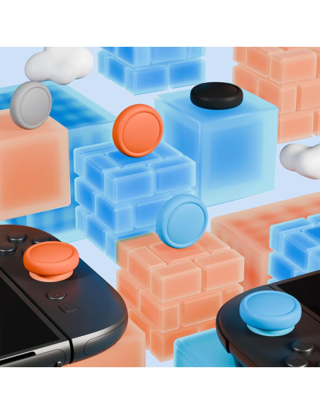 Tapas de Pulgar PlayVital para Nintendo Switch 2 - 8 Piezas Tapas de Pulgar PlayVital para Nintendo Switch 2 - 8 Piezas