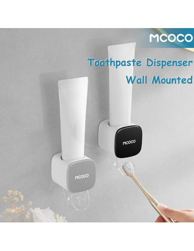 Exprimidor de Pasta de Dientes MCOCO Negro Montado en Pared