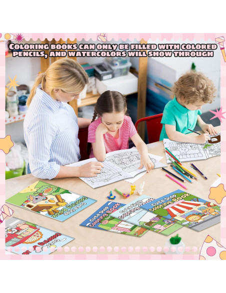24 Libros para Colorear Sinload Tienda Linda para Niños y Adultos