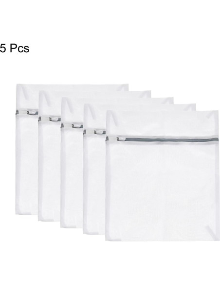 Bolsas de Lavandería de Malla uxcell 5Pcs 23x30cm con Cremallera Bolsas de Lavandería de Malla uxcell 5Pcs 23x30cm con Cremallera